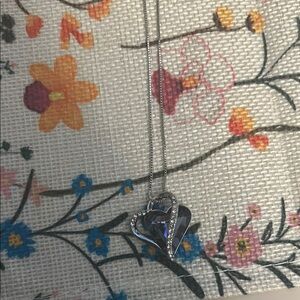 Elegant Silver Heart Pendant Necklace